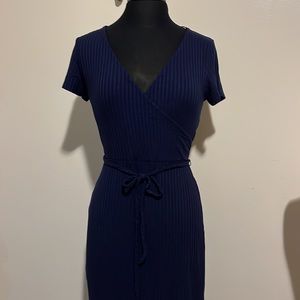 Mixed threads beautiful blue maxi dress size M